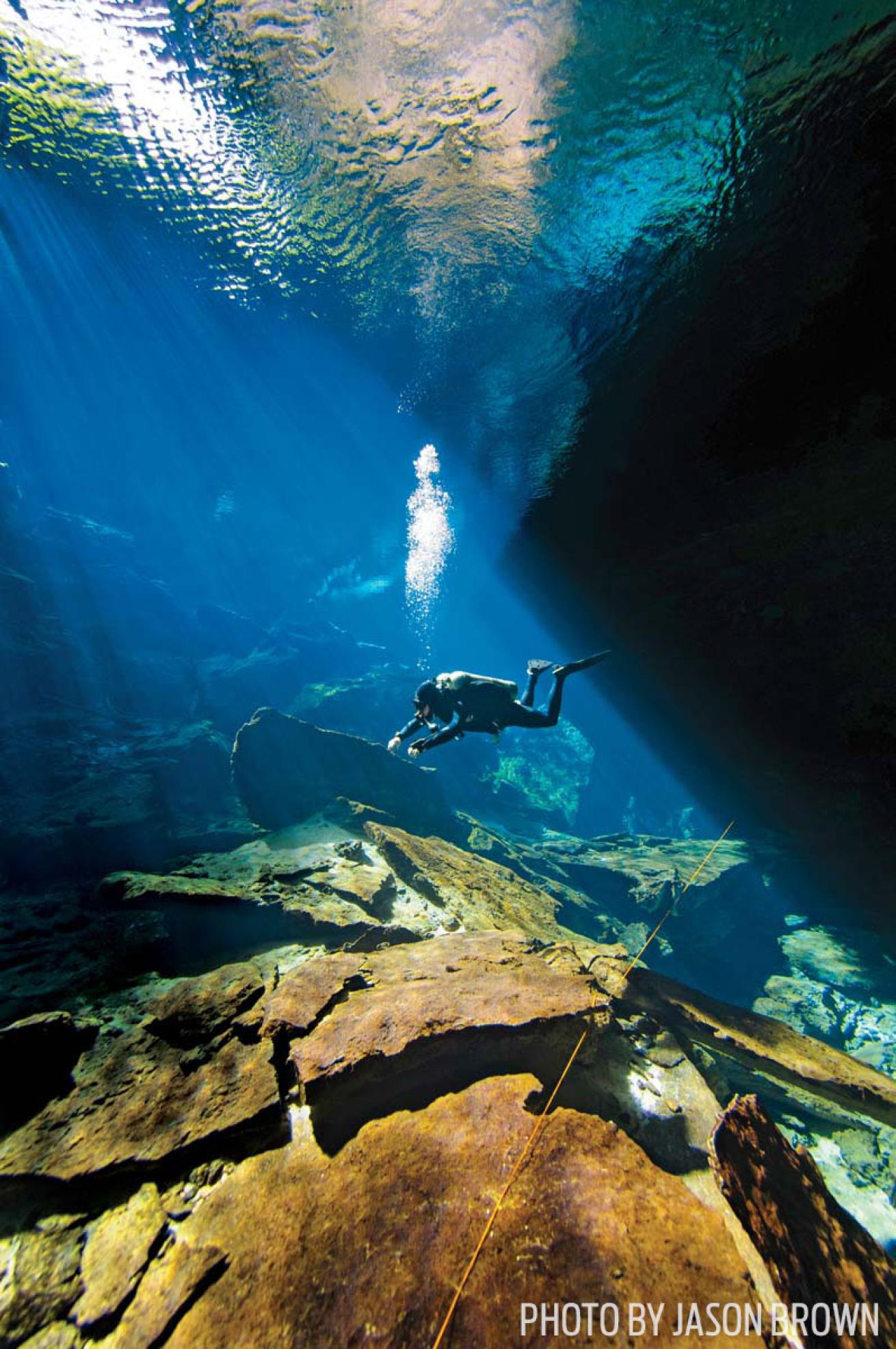 Cenote scuba diving mexico riviera maya