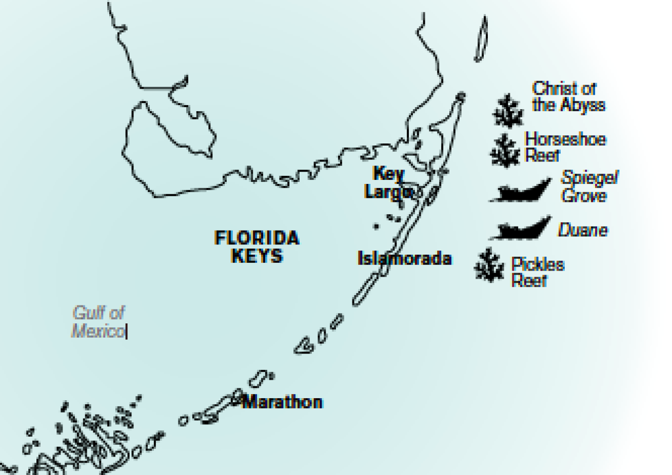 Key Largo map
