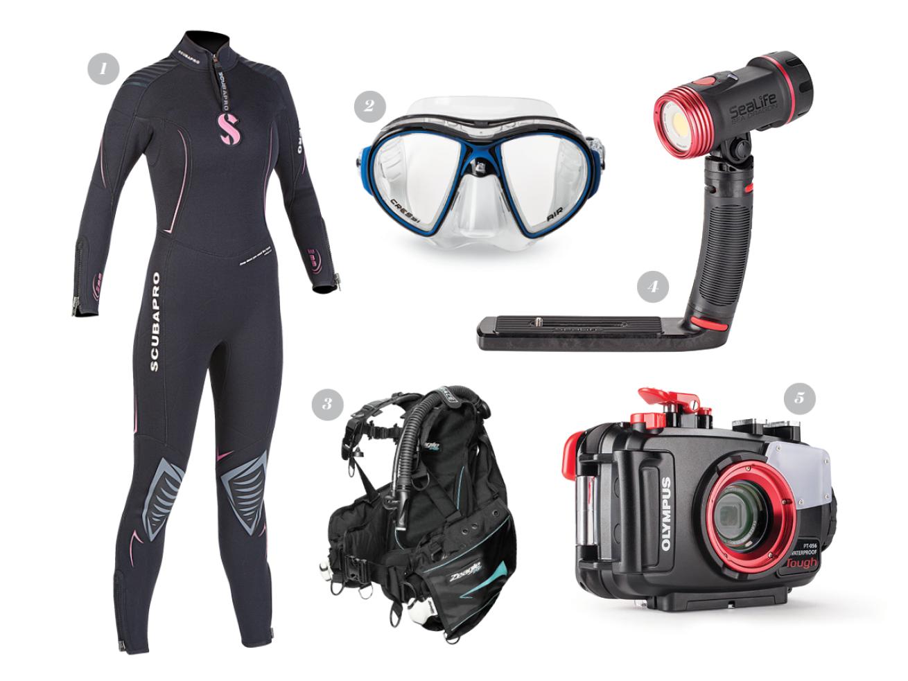 new scuba diving gear