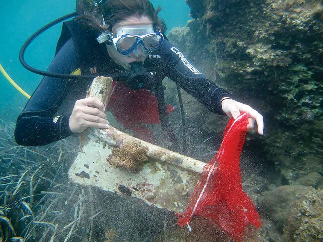 underwater trash discoveries