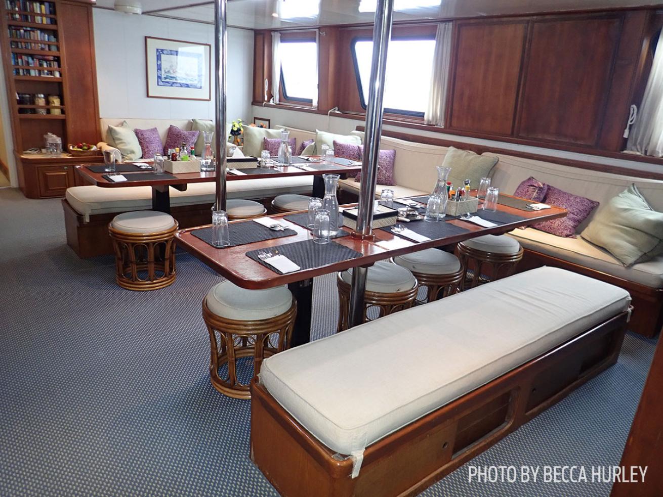 liveaboard dining room