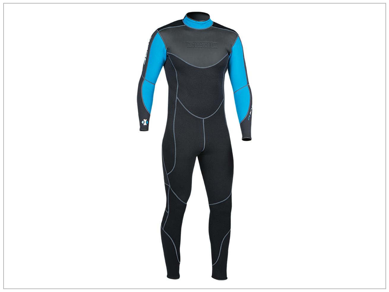 scuba diving wetsuit SEAC Sense Fullsuit 3 mm