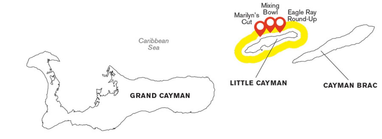 Little Cayman dive map