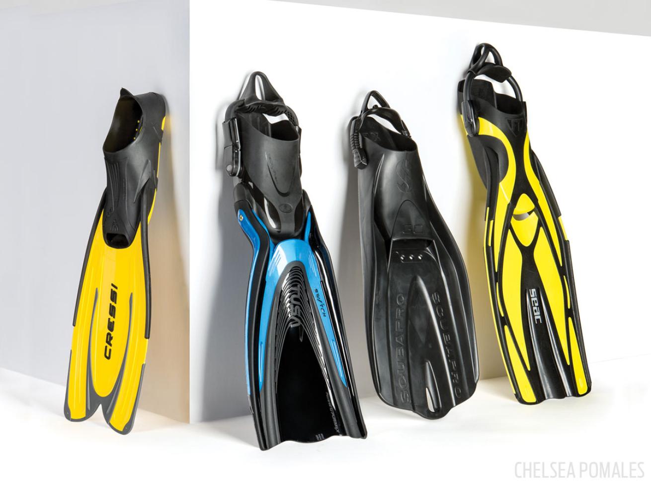 New scuba diving fins from Cress, Seac, Tusa and Scubapro