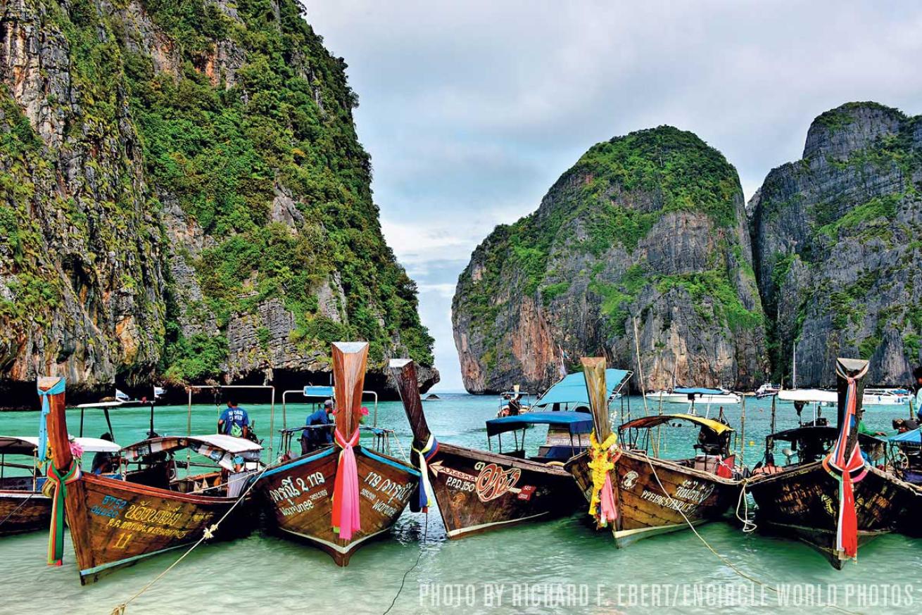 Thailand travel longtail boats