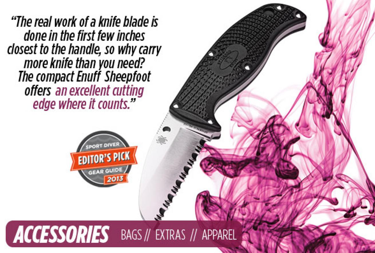 Spyderco Enuff Sheepfoot Fixed-Blade Knife