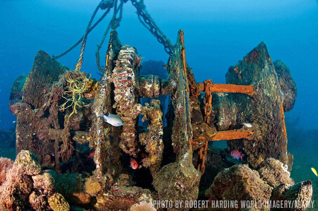Scuba diving wreck St. Lucia Lesleen M.